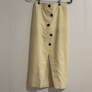 Ganni Cream Fabric Detail